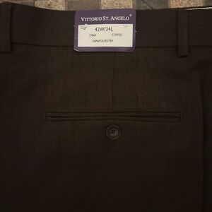 Vittorio St. Angelo Brown Dress Pants